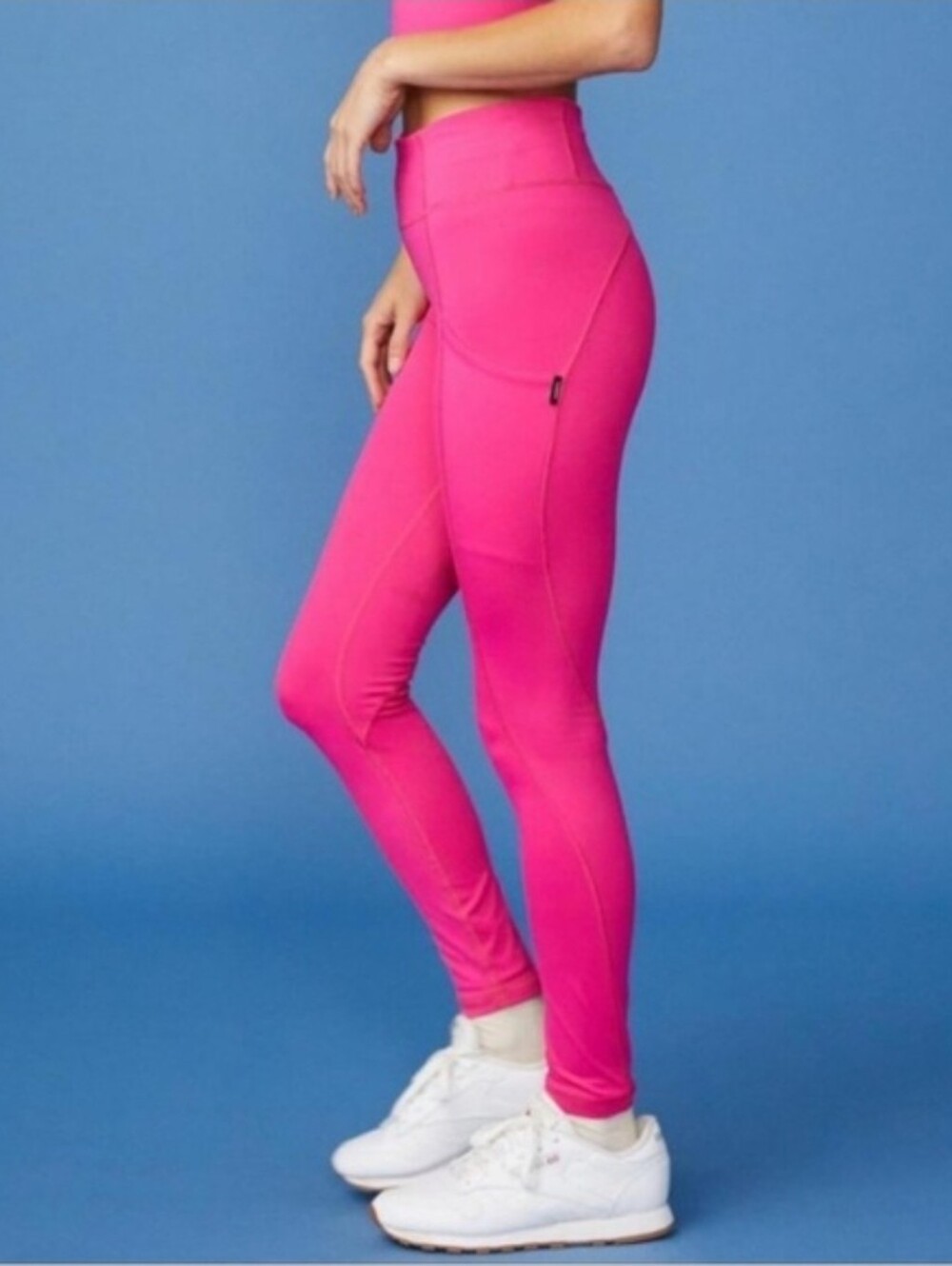 NWT Monrow Movement High Rise Leggings in Raspberry Size Large
